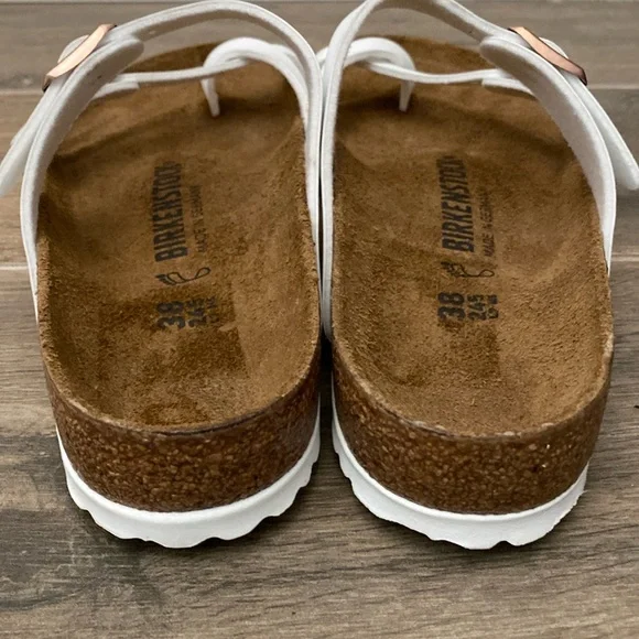 NEW Birkenstock Mayari Sandals White Birkoflor Size 38 / 7 - Picture 8 of 10
